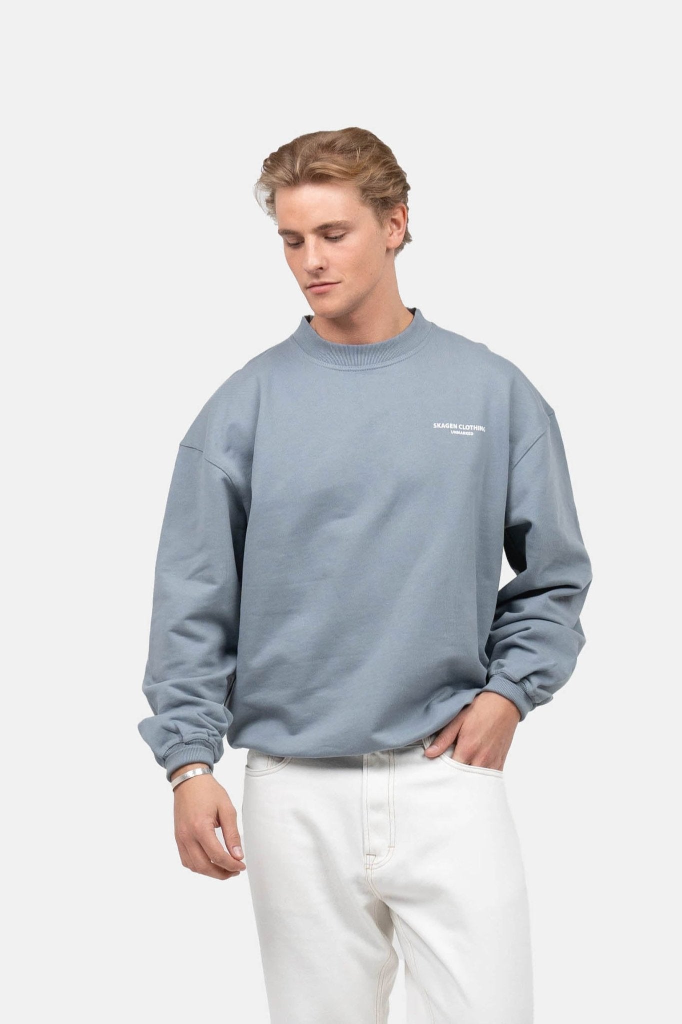 UNMARKED Sweatshirt Blå | Skagen-clothing.dk